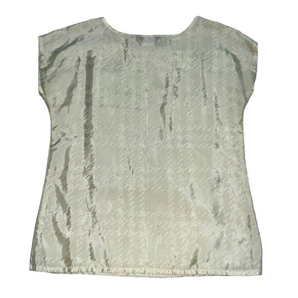 Aansworth Yellow Sleeveless 90s Blouse – Office Casual, Size Small - Picture 5 of 10